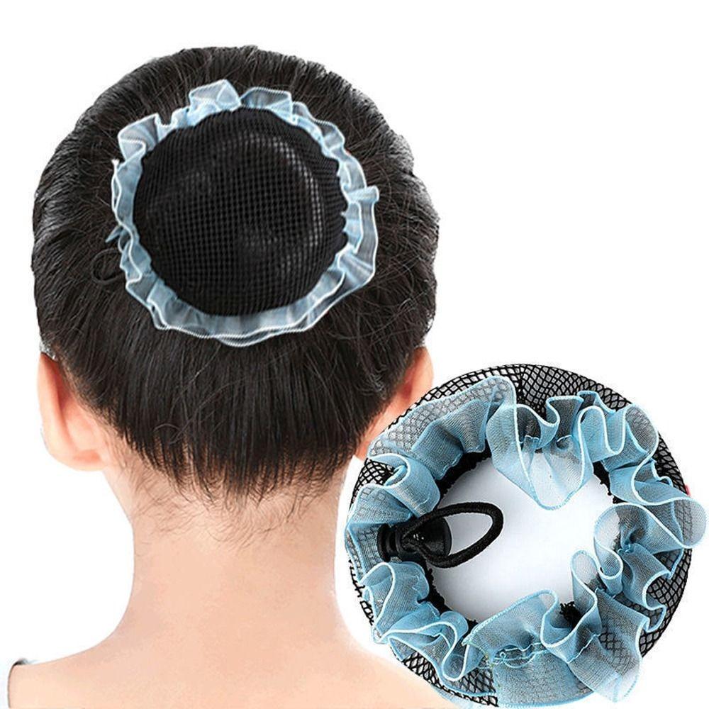 Adjustable Elastic Hair Net Lace Head Bands Girl Bun Cover Snood Sweet Ballet Hair Net Children