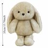 Fluffy Big Ear Rabbit Plush Toy Interactive Stuffed Animals Rabbit Toy  Birthday Parties