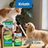 Kriath Pet Коллагеновые капли 60 мл, для кошек и собак. уход за суставами, здоровье кожи, здоровье шерсти, здоровье кишечника, укрепление иммунитета для домашних животных.