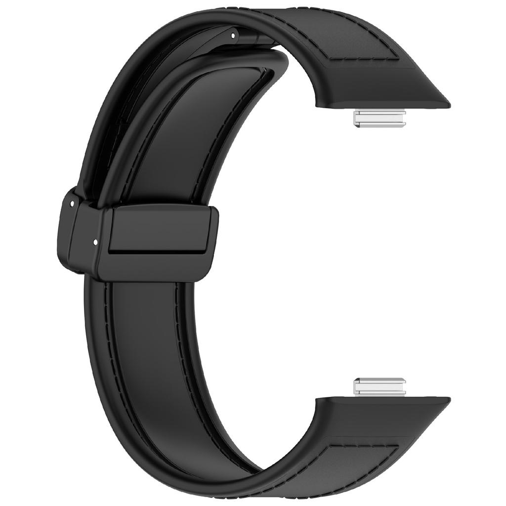 Для Huawei Watch Fit 3 Ремешок для часов Магнитная застежка Кожаный ремешок из силикона с металлическим коннектором