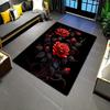 1 шт. Коврики для кухни с рисунком розы, Нескользящие домашние придверные коврики, Поп-дизайн, Коврики для ванной комнаты, Коврик для ванной, Ковер для дома, Декор для раковины, Прачечной