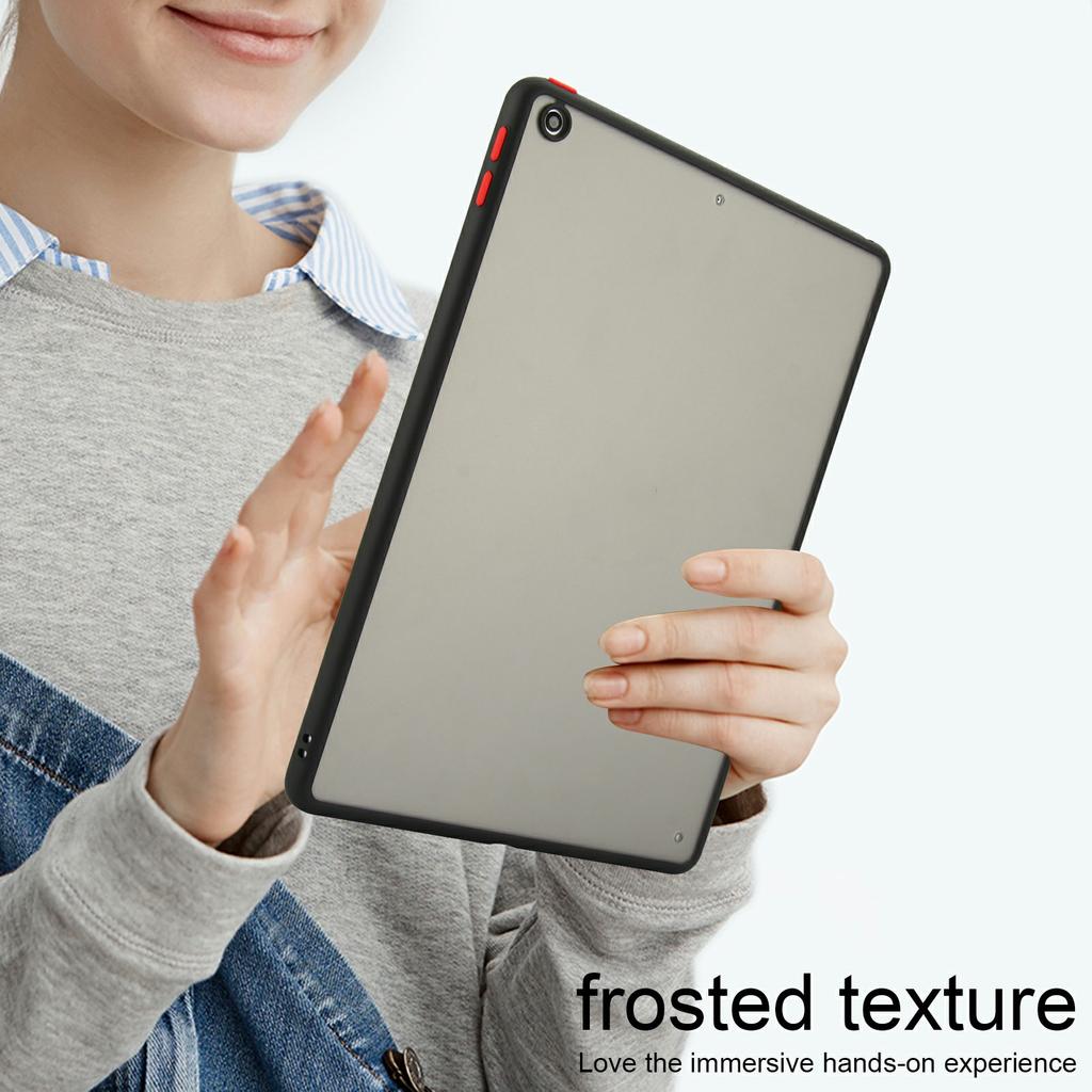 For iPad 9.7-inch (2018)/(2017) Case Skin Touch Matte Acrylic TPU Shockproof Tablet Cover