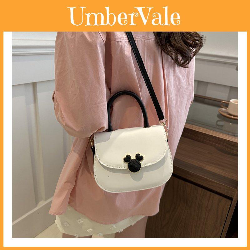 Elegant Synthetic Leather Crossbody Bag For Women In Black White Beige And Brown