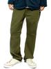 One Colors Men's Chino Pants, Plus Size, Stretch, Relaxed, Straight, Military Style, Cropped, 3/4 Length, Size 94, Khaki