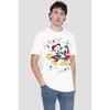 Disney Mens Mickey & Minnie Mouse Kiss Christmas T-Shirt