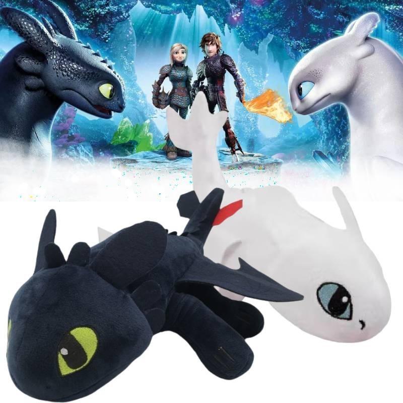 Плюшевая присоска на шлем Беззубика, украшение для мотоцикла, 20 см, черный