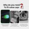 Valve Stems Caps 4pcs Luminous Valve Cap Car Fluorescent Tire Valves Cap Glow For Volkswagen VW Golf 4 5 6 7 Polo Jetta SagitarNI8