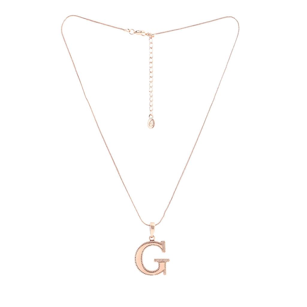Estele Подвеска Charm G с покрытием из розового золота
