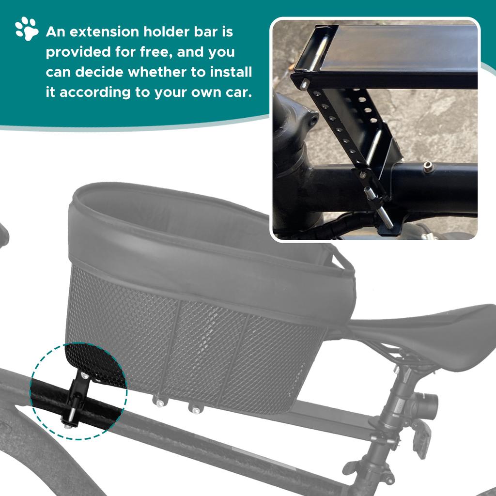 Корзина для покупок на велосипеде для собак, корзина для покупок на горном велосипеде, переносная переноска для кошек и собак на переднюю перекладину велосипеда