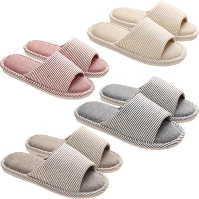 AZNABLE Домашние моющиеся тапочки Набор стильный Набор из 4 пар для мужчин и 2 пар для гостей, Дизайн с открытым носком, (2 Женщины)