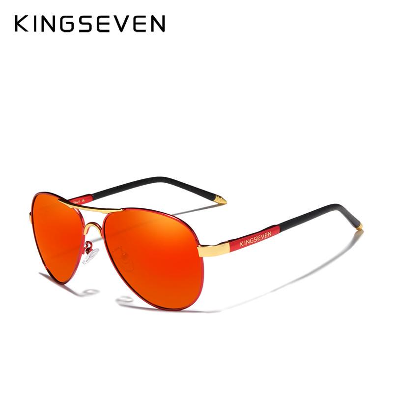 Kingseven Бренд 2019 мужские очки для вождения поляризованные солнцезащитные очки мужские и женские алюминиевые модные очки