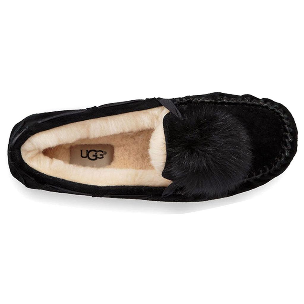 UGG Женские тапочки Ansley Bow Glimmer с флисовой подкладкой, черные 1019015-BLK