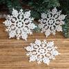 Прозрачные акриловые снежинки-снежинки, украшения для витрин, рождественские украшения, подвеска