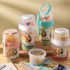 Breakfast Cereal Oatmeal Nuts Yogurt Salad Cup Sealed Storage Box with Fork Sauce Cup Lid Bento Pot Cone Bowl Lunch Box