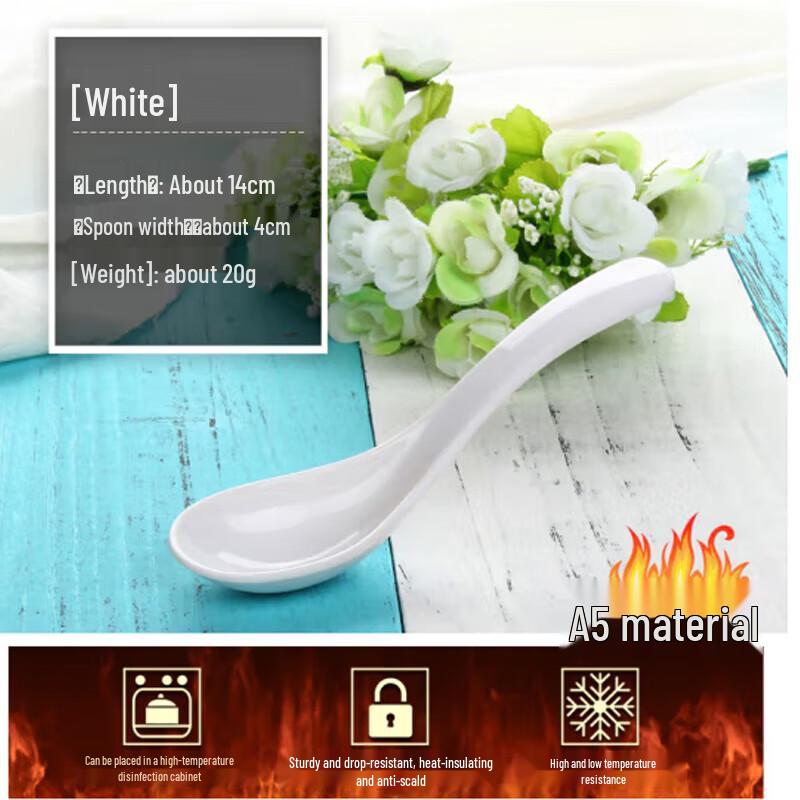 A5 Melamine Long Handle Soup Spoon