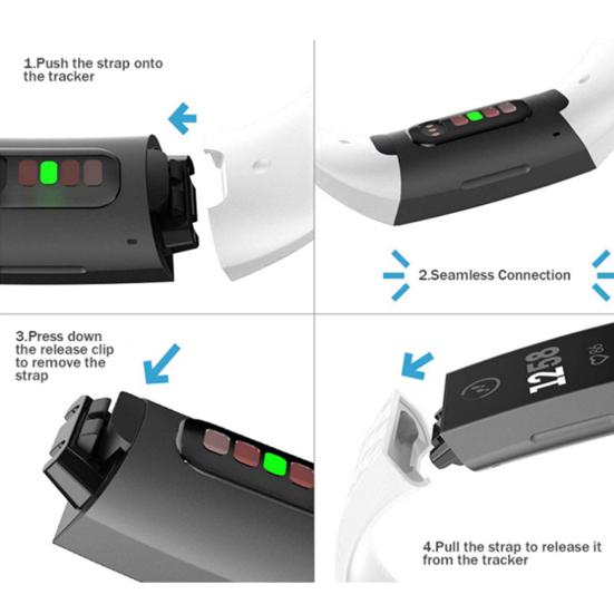 Сменный ремешок для часов Смарт-браслет Мягкий силиконовый ремешок на запястье с круглыми отверстиями для Fitbit
