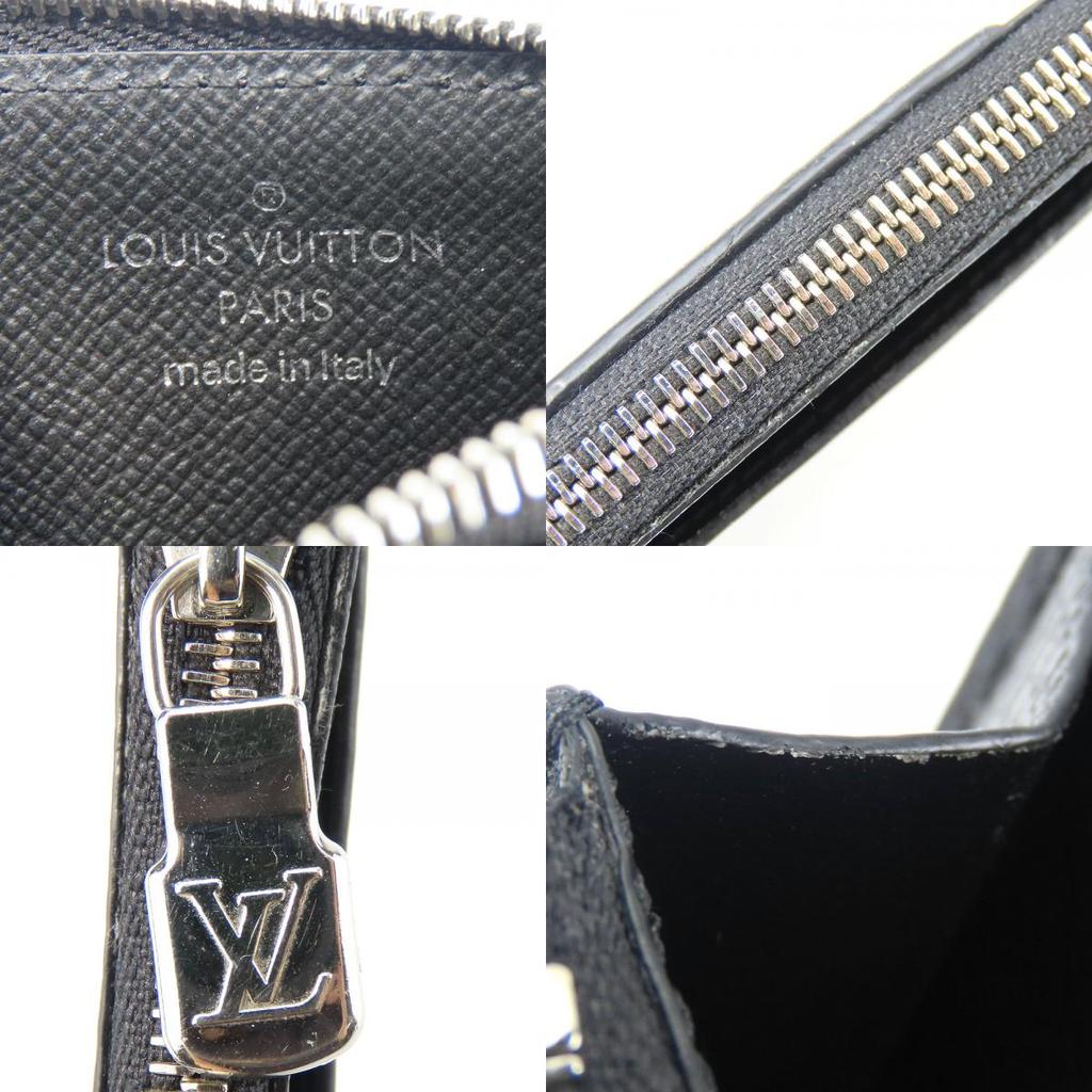 Used LOUIS VUITTON Coin case Coin card holder M30271 Taiga/Monogram Eclipse Aldoise black Card Case