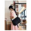 High Capacity Retro Canvas Bag Unisex Style Perfect For Daily Use With Zipper Closure