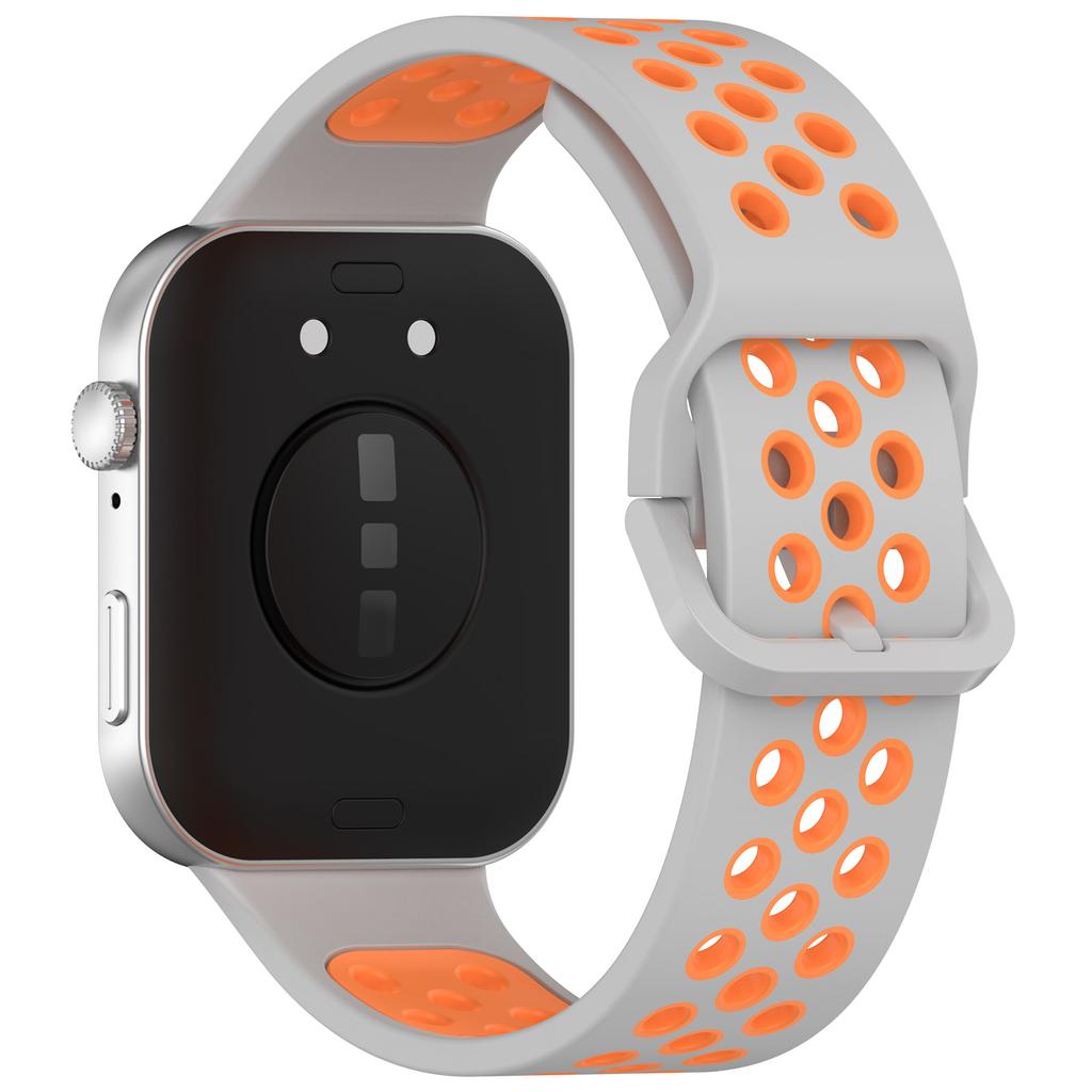 For Huawei Watch Fit 3 Soft Silicone Watch Strap Replacement Dual Color Band