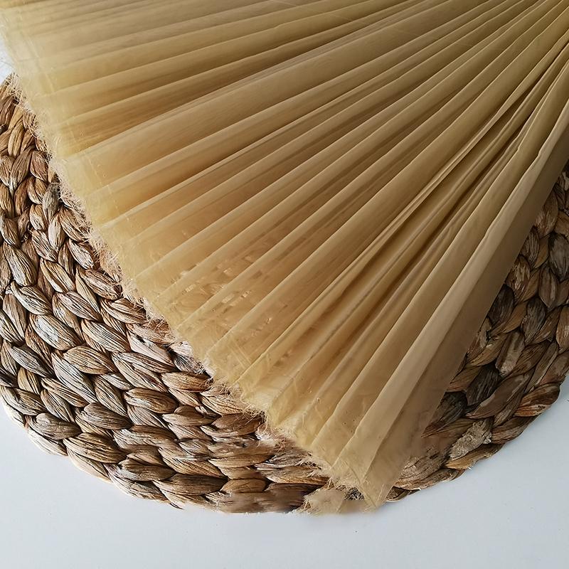 100x150 см белая/синяя/красная/розовая плиссированная марлевая жесткая сетчатая ткань/модная марлевая моделирующая ткань DIY материалы/дизайнерская ткань для одежды