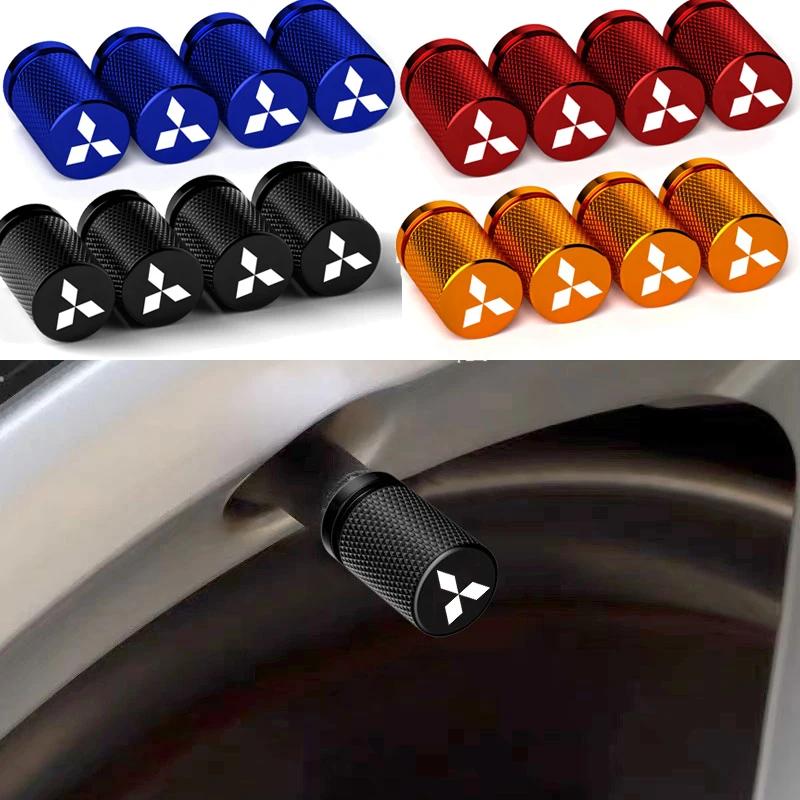 Alloy Car Tire Valve Caps Wheel Stem Covers for Mitsubishi Ralliart Lancer ASX Colt Pajero Outlander Eclipse Delica EVO Colt vhzh95