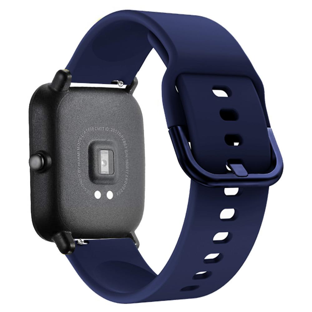 Силиконовый ремешок 20 мм/22 мм Для Amazfit GTS/2/2e/4/3/GTS2 Mini/GTR 4/47 мм/GTR2/2e/stratos 2 Браслет для часов Amazfit bip 6 5 3 ремешки