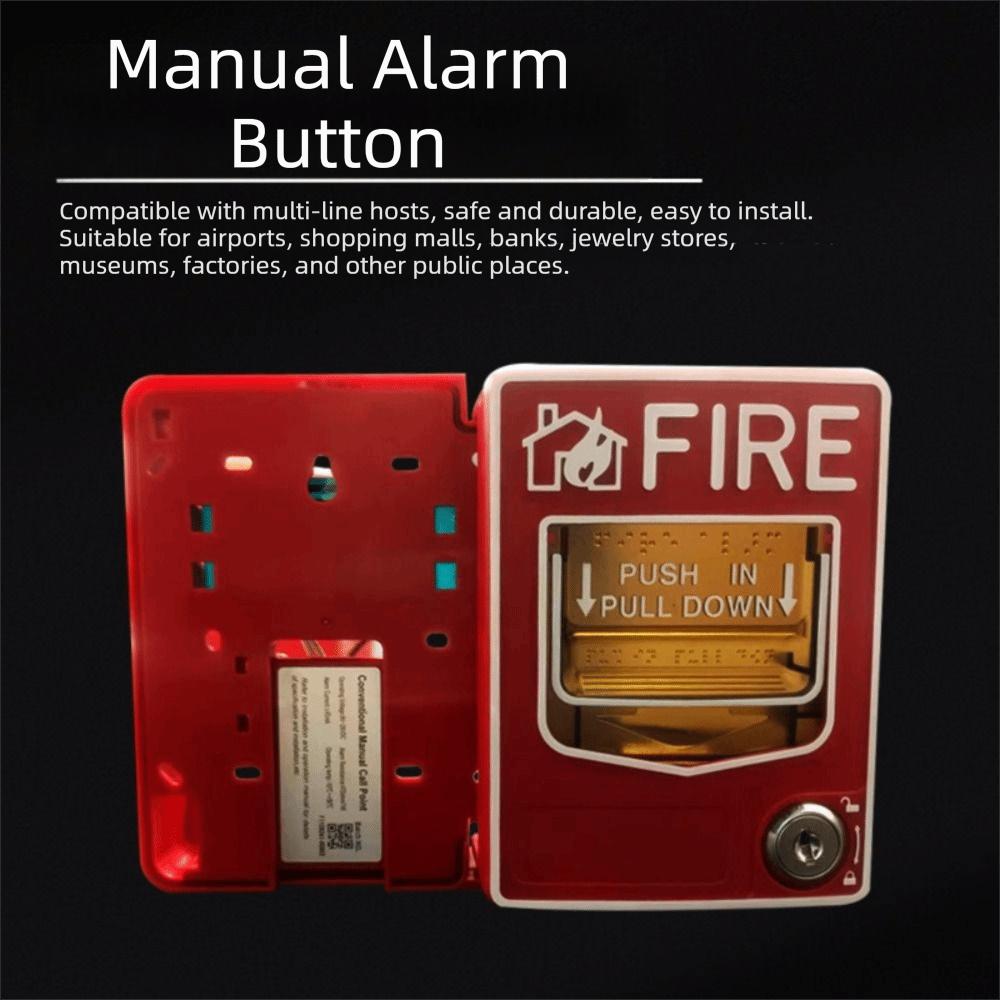 Sturdy Hard Casing Conventional Manual Alarm Call Point  Plant Production Line