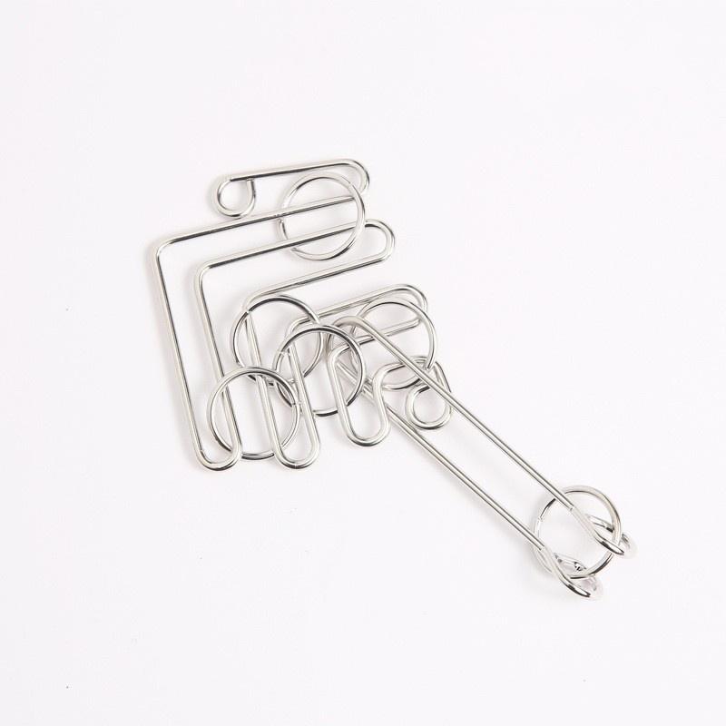 Игрушки-головоломки с девятью кольцами и высокой сложностью развязывания колец, петлеобразная игрушка для развития интеллекта, чтобы развязать кольца