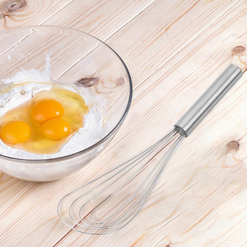 Stainless Steel Egg Stirring Balloon Whisk Manual Egg Beater Mixer Kitchen Baking Utensil Cream Butter Whisk