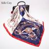 High-quality Luxurious Silk Scarves Headband Scarfs Neck Scarf For Women Chain Silk Scarf Women's Decorative Shawl