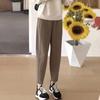 New Style Autumn and Winter Women's Solid High Waist Elastic Slim Halun Pants Fashion and Casual Commuter Trousers