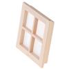 1:12 Dollhouse Miniature Wooden 4 Pane Window Diy Accessories