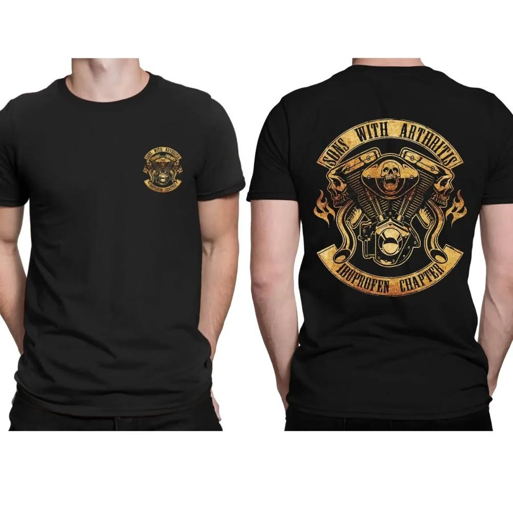 New Men's Fashionable Summer Horror Skull Print Comfortable and Breathable Round Neck Thsirt Outdoor Casual Party Top