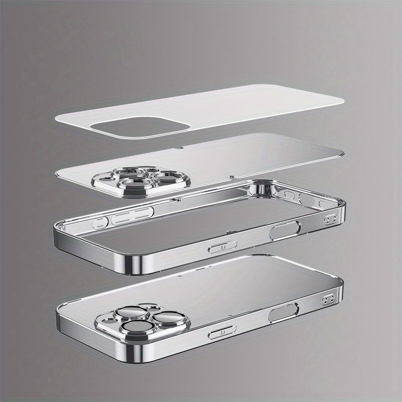 Роскошный радужный кристалл с узором Apple Закаленное стекло Чехол для телефона Для iPhone 17 16 15 14 13 12 11 Pro Max Plus 16E 17Air Чехол