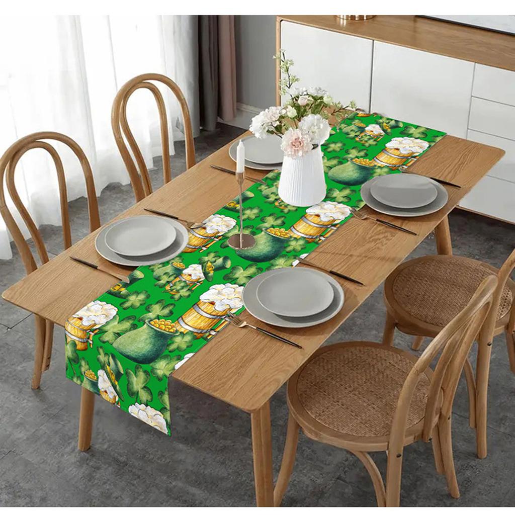 Printed Table Flag St. Patrick's Day Party Decoration Tablecloth Living Room