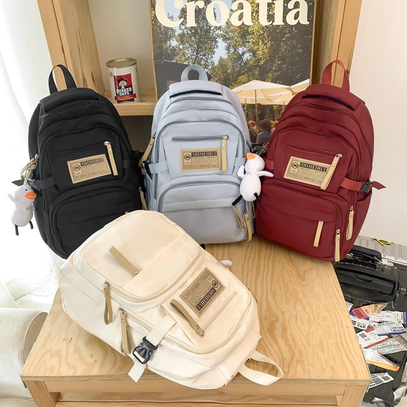 Рюкзак контрастного цвета, школьный рюкзак для старшеклассников, большой емкости, студенческий рюкзак