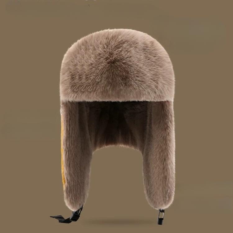 Шапка-медведь женская осенне-зимняя плюшевая утолщенная теплая хлопковая шапка для велоспорта ветрозащитная защита от холода уши кепка Lei Feng мужская
