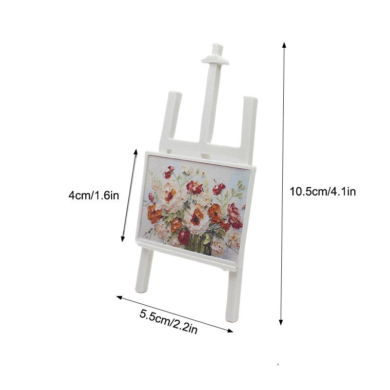 1:12 миниатюрных мольбертов для кукольных домиков, мольбертов для картин маслом, стенд для домашнего декора, кукольных домиков, микросцен, строительная опора
