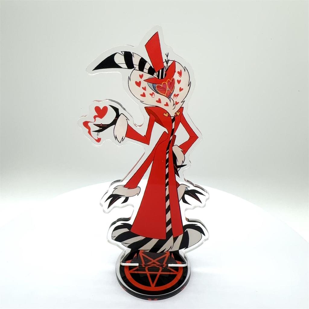 Подарок для фанатов Украшения Стенд Модель Hazbin Hotel Аниме Фигурка Акриловый Стенд Модель Пластина 1 шт. Аластор Настольный Декор Стоячий Знак Игра
