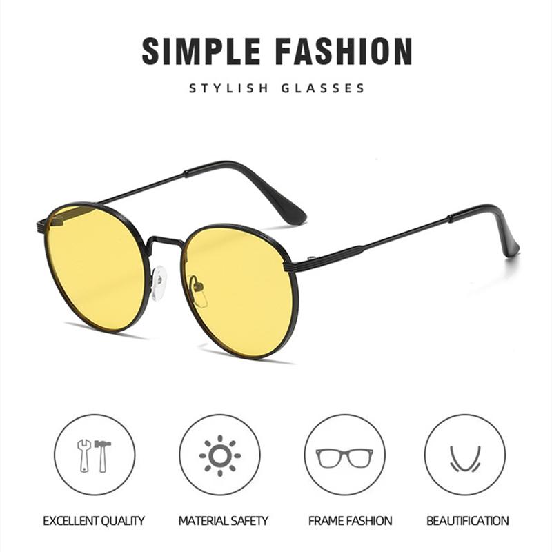 Модные женские и мужские металлические очки, солнцезащитные очки, индивидуальные овальные новые ювелирные аксессуары в форме океана