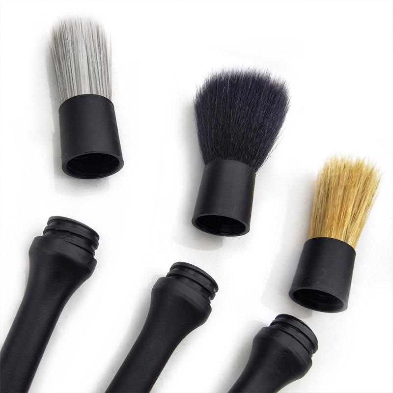 3PCS Car Detailing Brush Super Soft Auto Interior Detail Brush With Synthetic Bristles Car Dash Duster Brush Accessories