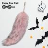 Furry Fox Tail Keychain Pendant Soft Imitation Fur Bag Charm Decorative Keyring Charm Versatile Keychain Ornament