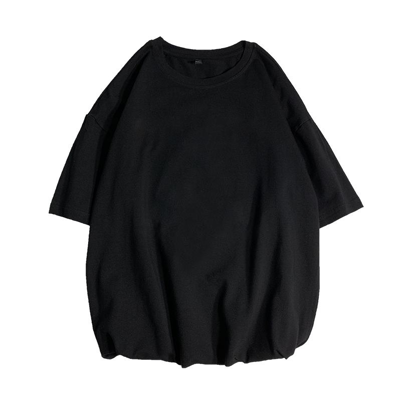 New Summer Men's T Shirt Fashion Solid T Shirt Mens Oversized Hip Hop Short Sleeve Casual Cotton Men's Streetwear Top Tees