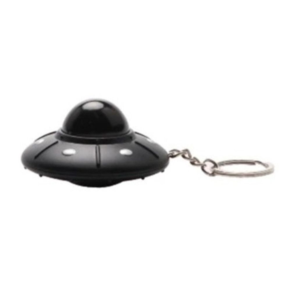 LED Light Flying Disc Keychain Pendant Spaceship Model Keyring Kids Toy UFO Keyring  Small Toy