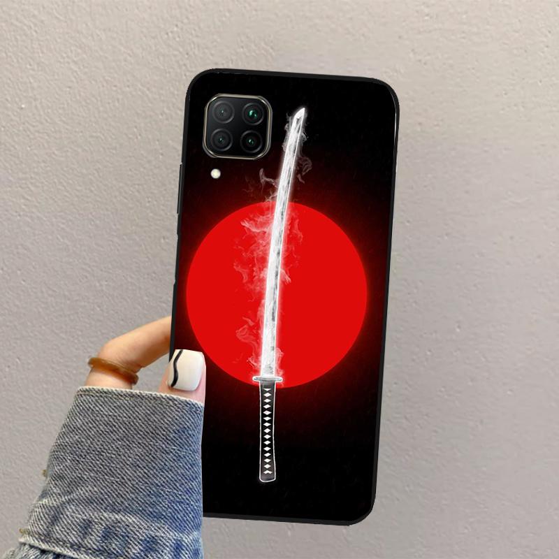 Японская самурайская катана для Huawei Nova 3i 7i 8i 11i 12i 9 10 SE Y73 Y90 Y70 Y72 Y61 Y91 P30 P40 Lite P60 Pro Чехол