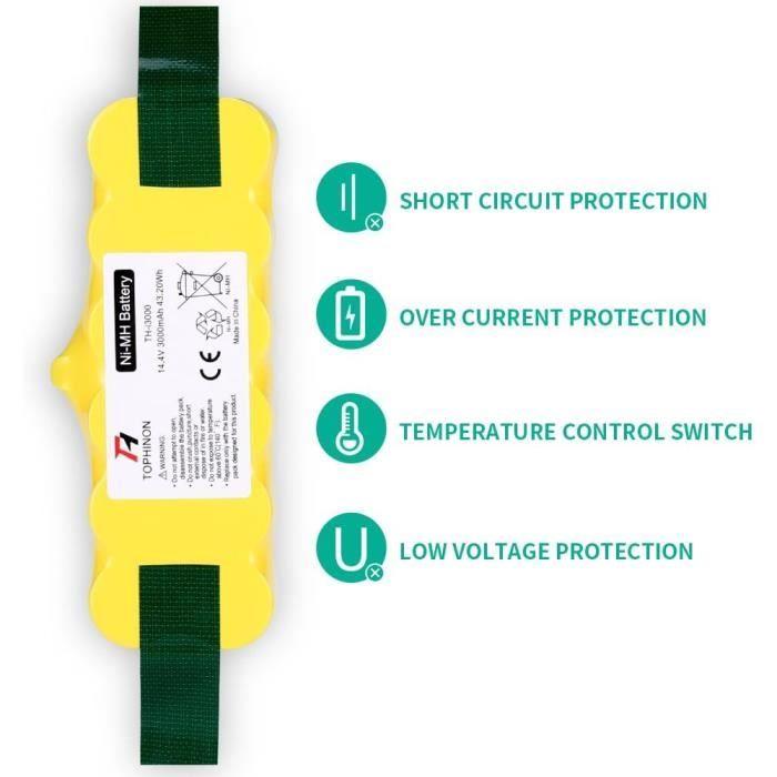 Batterie - TOPHINON - Roomba 500 800 - 3000mAh - Ni-MH - Haute capacité