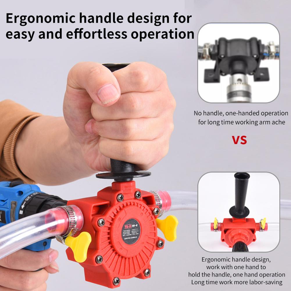 Electric Drill Drive Pump Self Priming Transfer Pumps Pump Fluid Portable Shank Oil Easy Portab I9I0