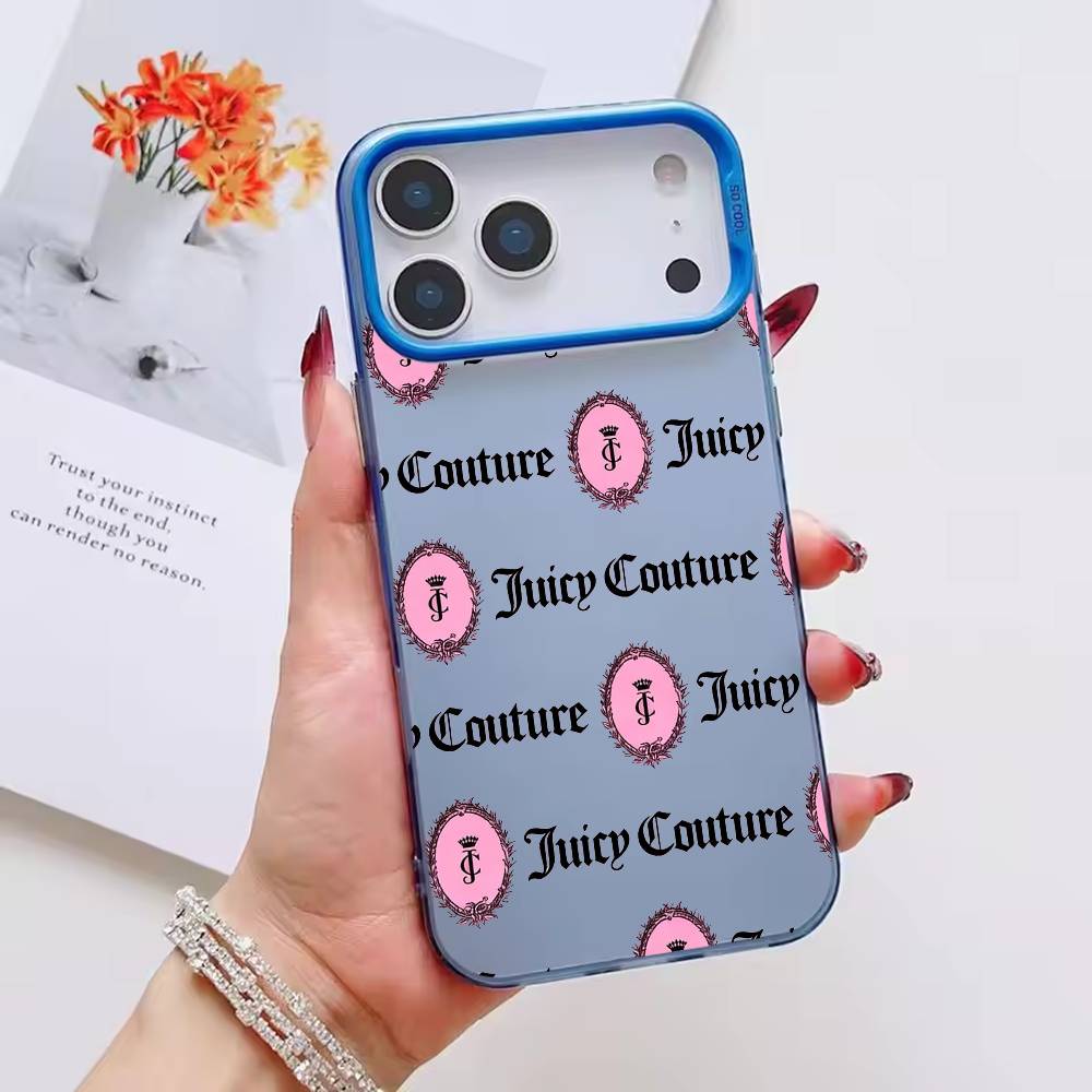 Чехол для телефона Juicy Couture Цвет Серебряная Ракушка Для IPhone 17 16 15 14 13 12 11 Pro Max Plus