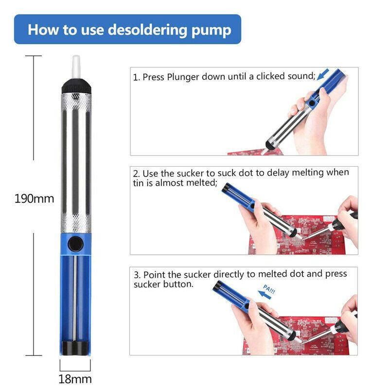 10-In-1 Portable 60W Soldering Iron Kit Heat Pencil Repair Soldering Gun Tool ON/OFF