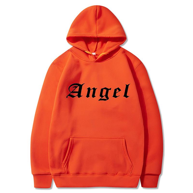 Women Hoodie Pocket Long Sleeve Oversize Angel Printing Women Sweatshirt Autumn Winter Loose Hoodies Letter Styles Hooded